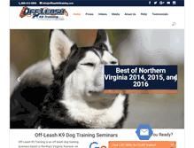 Tablet Screenshot of dogtrainerseminars.com
